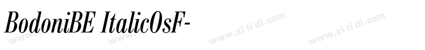BodoniBE ItalicOsF字体转换